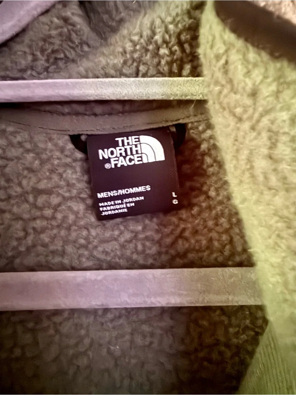Like New!!! The North Face Men's Sage Green Sherpa Fleece Vest - Size L